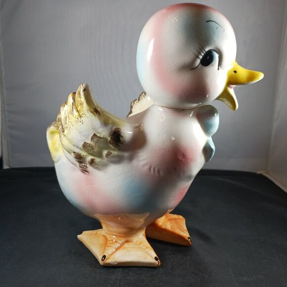 Vintage Relpo Samson 1957  Large Duckling Chicken Planter Vase - Picture 1 of 12